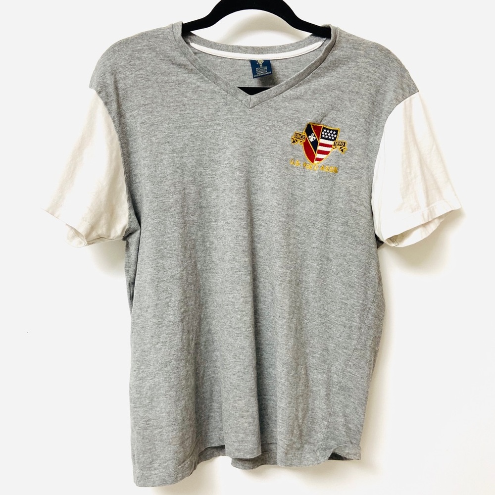Polo by Ralph Lauren T-Shirt grey and white size m